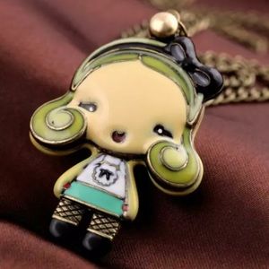 Betsey Johnson Harajuku Girl Mirror Necklace